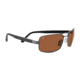 Serengeti Tosca Single Vision Prescription Sunglasses, Satin Gunmetal/Shiny Black Frame-7796SV