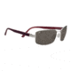 Serengeti Tosca Single Vision Prescription Sunglasses, Shiny Silver/Deep Red Brown Laser Frame-7795SV