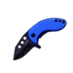 Shadow Cutlery Flickster Knive , 1-3/4in Stainless Steel Blade, Blue, SH2010BL