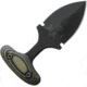 Shadow Tech 2.0 inch Push Dagger, 4in Overall, 2in Black Powder Coated Double Edge 8670 Steel Blade, OD Green G10 Handle, Black Kydex Sheath, STK1006BK