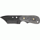 Shadow Tech Backup Fixed Knife, 1095 high carbon steel wicked point blade with bla, Black canvas micarta handle STK023