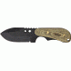 Shadow Tech Backup XL Fixed Knife, 6 3/4in, black powder coated 1095 carbon steel double edge , OD green G-10 handle STK027