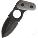 Shadow Tech Q.R.T. Quick Response Tactical Fixed Blade Knife, 2.75in, 1095 Carbon Steel, Spear Point, Black, Canvas Micarta Handle STK119
