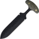 Shadow Tech T-Handle Push Dagg Fixed Blade Knife,5in,High Carbon Steel Dagger Blade,Black Micarta Handle STK105