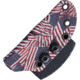 Shadow Tech Talon Lite Knife, 7in Overall, 3in Black Powder Coated 8670 Steel Clip Point Blade, Black Cord Wrapped Handle, American Flag Artwork On Sheath, STK1027