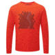 SHED-Mountain Equipment ZigZag LS Tee, Cardinal Orange, Large, 86-22-L-DEMO