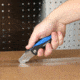 Sheffield Quick Change Lock Back Utility Folding Knife, 4in, ABS Handle, Blue, 12119