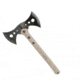 Sheffield Side Winder Double Head Axe, 15.75in Overall, 6.75in Black 420 SS Axe Head With 3.5in Cutting Edge, Tan Nylon Handle, Black Nylon Belt Sheath, Tan, 12179