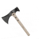 Sheffield Sparrow Hammer Axe, 15.25in Overall, 6.25in Black Oxide Coated 420 SS Axe Head With 3.5in Cutting Edge, Tan Nylon Handle, Hammer Back, Black Nylon Belt Sheath, Tan, 12178