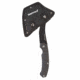 Sheffield Standoff 6in Axe, 6in 420 Stainless Steel Blade with Black Oxide Finish, Scalloped Black ABS Handle, 12153