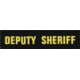 Shellback Tactical Deputy Sheriff ID Placard, Hook Back, 1 x 5inch, Gold on Black, One Size Fits Most, SBT-X213231A-DSH-GB