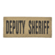 Shellback Tactical Deputy Sheriff ID Placard, Hook Back, 3 x 7in?h, Black on Coyote, One Size Fits Most SBT-X213229A-DSH-BC