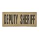 Shellback Tactical Deputy Sheriff ID Placard, Hook Back, 3 x 7inch, Black on Coyote, One Size Fits Most, SBT-X213229A-DSH-BC