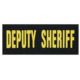 Shellback Tactical Deputy Sheriff ID Placard, Hook Back, 2 x 5inch, Gold on Black, One Size Fits Most, SBT-X213230-DSH-GB