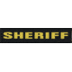 Shellback Tactical Sheriff ID Placard, Hook Back, 1 x 5in?h, Gold on Black, One Size Fits Most SBT-X213231A-SH-GB