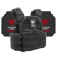 Shellback Tactical Skirmish Active Shooter Kit with Level IV Model 4S17 Armor Plates, Black, One Size, SBT-9020-4S17-BK