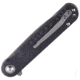 Shieldon Empoleon Gray Folding Knife, 4.5in Closed, 3.5in Gray Titanium D2 Tool Steel Blade, Black G10 Handle, Nylon Sheath, 9049G1G