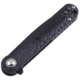 Shieldon Empoleon Folding Knife, 4.5in Closed, 3.5in black Titanium D2 Tool Steel Blade, Black G10 Handle, Nylon Sheath, 9049G1B