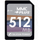 Silicon Power MMC Plus Card 4.0 512MB Memory Card SP512MBMMP100V10