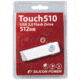 Silicon Power TOUCH 510 White USB Flash Drive - 512MB / 1GB / 2GB / 4GB