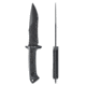 Skallywag Tactical Riptide Spear Point Fixed Blade Knife, 6.35 in, D2, Spear Point Blade, G10 Handle, Black, Riptide Spear Point-Black