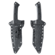 Skallywag Tactical Riptide Tanto Fixed Blade Knife, 6.35 in, D2, Tanto Blade, G10 Handle, Black, Riptide Tanto-Black