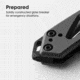 SKEETER HAWK Drop Point and Glass Breaker Tactical EDC Knife, Black, TRU-FMK-0004