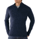 Smartwool Lightweight Front Range Half Zip - Men's-Deep Navy Heather-Large