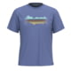 Smartwool Mountain Horizon Short Sleeve Graphic Tee, Nightfall Blue, Medium, SW002763P43100M000