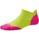 Smartwool PhD Run Light Elite Micro Sock - Women's-Green/Pink-Large