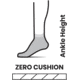 Smartwool Run Zero Cushion Ankle Socks - Mens, 052 Medium Gray, Medium, SW001653052M