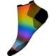 Smartwool Run Zero Cushion Pride Rainbow Print Low Ankle Socks, Multi Color, Large, SW0020811501-L