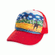 Smartwool Trucker Art Scene Hat, New Red, One Size, SW0067586491FM