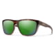 Smith Optics Barra Sunglasses, Tortoise Frame, ChromaPop Glass Polarized Green Mirror Lens, 20522308660UI