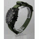Smith&amp;Bradley Ltd. Sans-13 PVD Black-Coated 42mm Watch, Black Face/OD Green NATO Band Sans-black-ODNATO