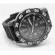 Smith&amp;Bradley Ltd. Sans-13 PVD Black-Coated 42mm Watch, Black Face/Black Rubber Band Sans-black-RBS