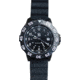 Smith&amp;Bradley Ltd. Sans-13 PVD Black-Coated 42mm Watch, Black Face/Black Rubber Band Sans-black-RBS