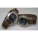 Smith&amp;Bradley Ltd. Sans-13 Stainless Steel 42mm Watch, Black-Silver Face/Coyote Tan NATO Band Sans-stainless-CTNATO