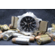 Smith&amp;Bradley Ltd. Sans-13 Stainless Steel 42mm Watch, Black-Silver Face/Coyote Tan NATO Band Sans-stainless-CTNATO