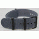 Smith&amp;Bradley Ltd. Sans-13 Stainless Steel 42mm Watch, Black-Silver Face/Gray NATO Band Sans-stainless-GNATO