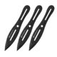 3 pc 8" Black Coated Throwing Knives