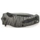 Smith &amp; Wesson Black Ops M.A.G.I.C. Assisted Opening Liner Lock Folding Knife,3.3in Black Carbon Steel Partially Serrated Drop Point Blade,Grey Aluminum Handle,Clam Package SWBLOP4BSCP