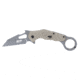 Smith &amp; Wesson M&amp;P Extreme Ops Karambit Folding Knife, 3in 8Cr13MoV Stainless Steel Titanium Nitrided Coated Blade, G10 Handle, Gray, 1147102
