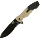 Smith &amp; Wesson M&amp;p Full Tang Tanto Fixed Blade, Aluminum &amp; Rubber Handle, M.o.l.l.e. Compatible Belt Sheath - SWMPF2CSCP