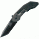 Smith &amp; Wesson Military Police Magic Assisted Tanto, Black Blade, Plain SWMP3B