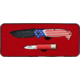 Smith &amp; Wesson America's Heroes &amp; Shotshell Knife Set w/Tin, 3.25in/2in, Stainless Steel, Folding Blade, Red/White/Blue, Polymer Handle, 1189841