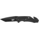 Smith &amp; Wesson Military and Police Liner Lock Folding Knife, Black / Silver, Medium SWMP11B