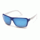 Suncloud Polarized Optics Colfax Sunglasses - Blue White Frame and Blue Mirror Polarized Polycarbonate Lens S-CFPPUMBLW