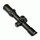 Sniper 1-4X28mm Rifle Scope QTA W/E, RGB Tri-Illumination Etched Horseshoe Glass Reticle w/ 5 in Eye relief, Black LT1-4x28LT