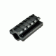 Sniper 5 Slot Tactical Rail Barrel Mount for 0.51 in - 0.78 in, Picatinny / Weaver Rail, Black MBR5S